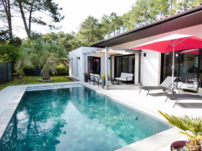 VILLA LUCIA, moderne avec piscine tempérée, ping pong, proche plage à Vieux-Boucau